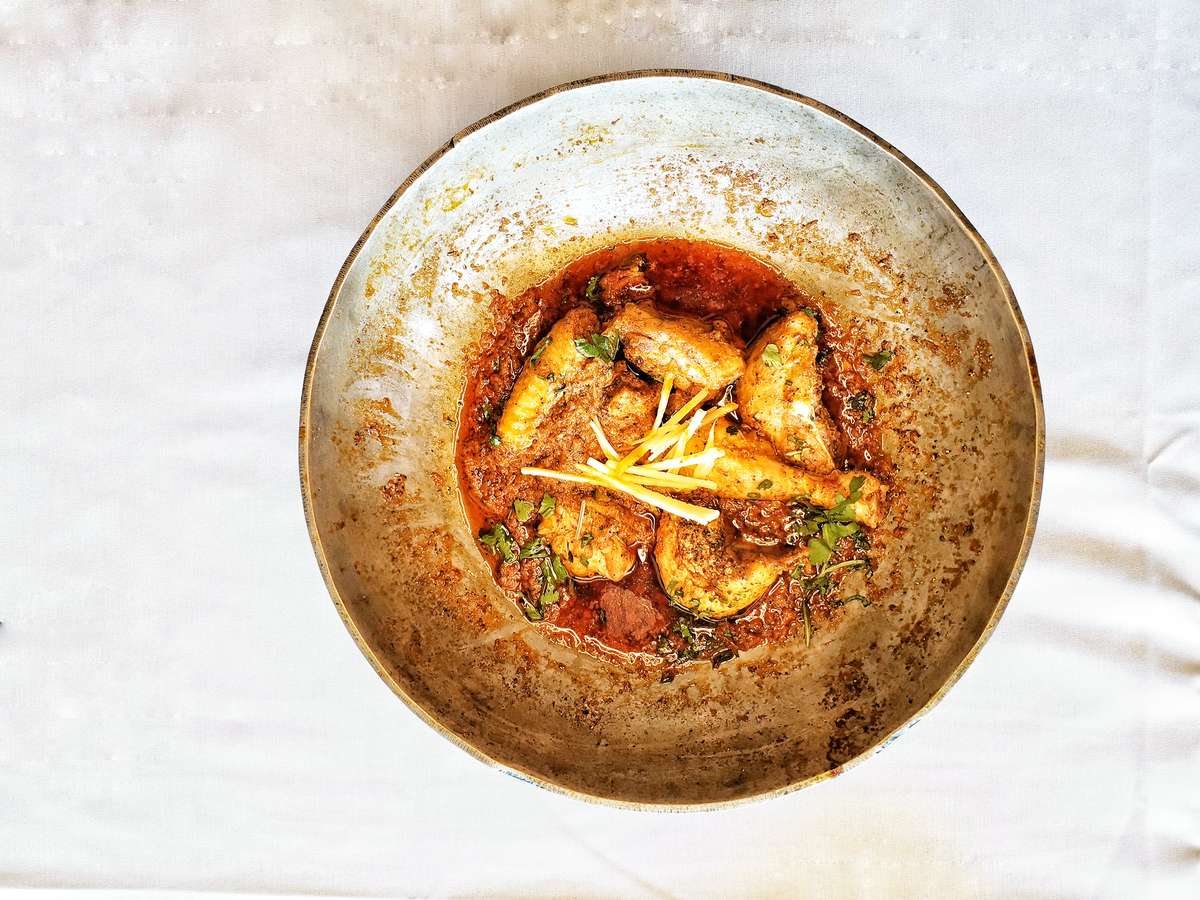 Colachi karahi pictured beside Mai Colachi’s Dallas menu